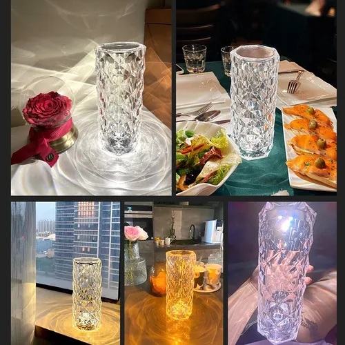 16-Color Remote Control Touch Crystal Lamp