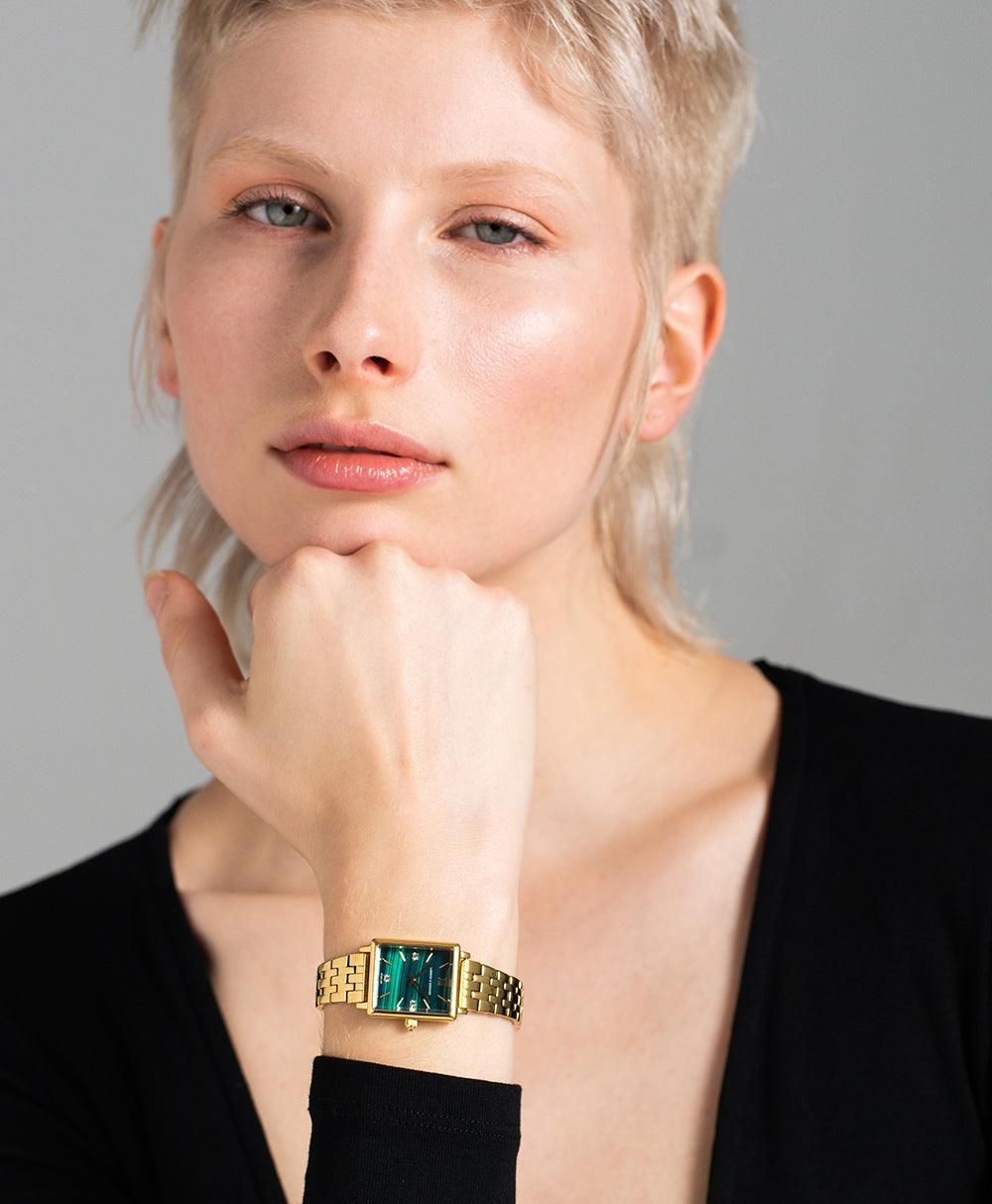 Mini Elevate Gold Green Watch