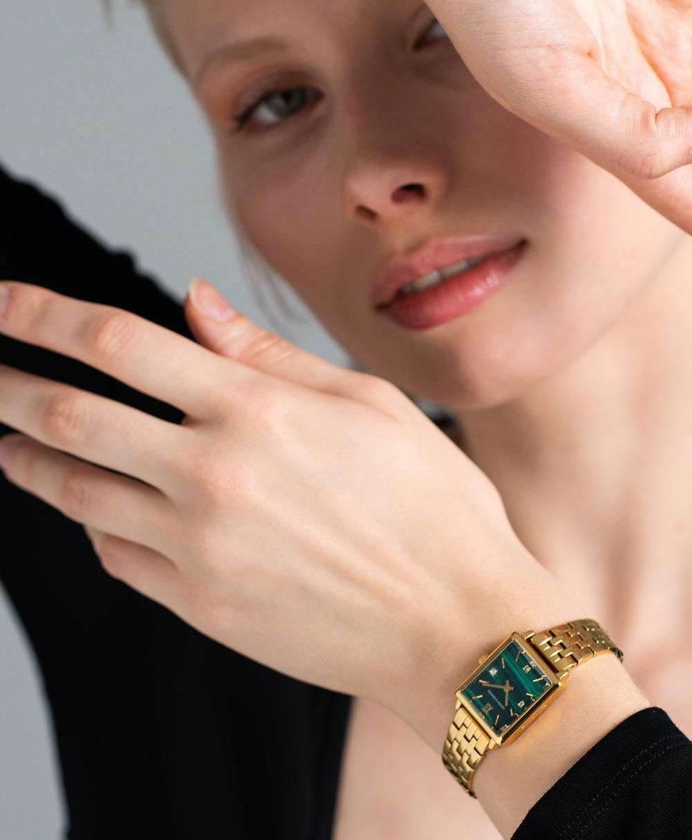 Mini Elevate Gold Green Watch