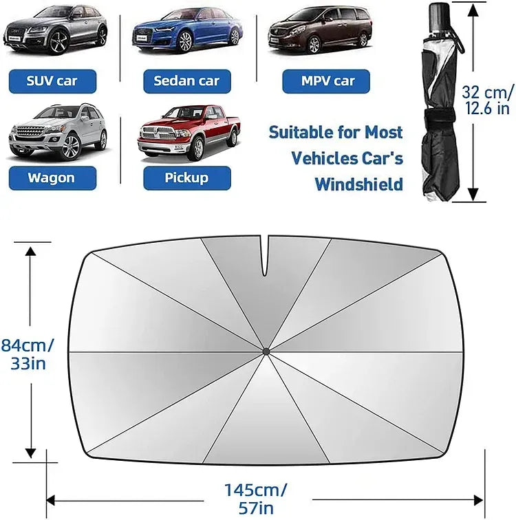 Car Windshield Sun Shade Umbrella (Heat Insulation Protection)