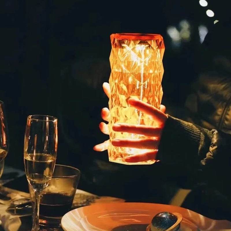 16-Color Remote Control Touch Crystal Lamp