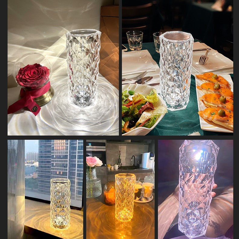 16-Color Remote Control Touch Crystal Lamp
