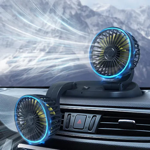 Double Cooling Car Fan