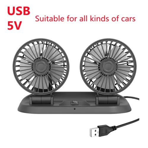 Double Cooling Car Fan