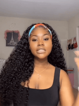 Natural Curly Beauty Headband Wig