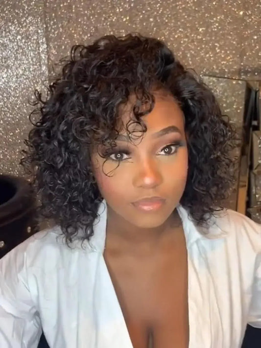 Fashionable Curly Bangs Wig
