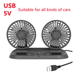Double Cooling Car Fan