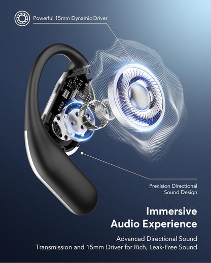 AI Language Translator Earbuds, OWS LCD Touchscreen